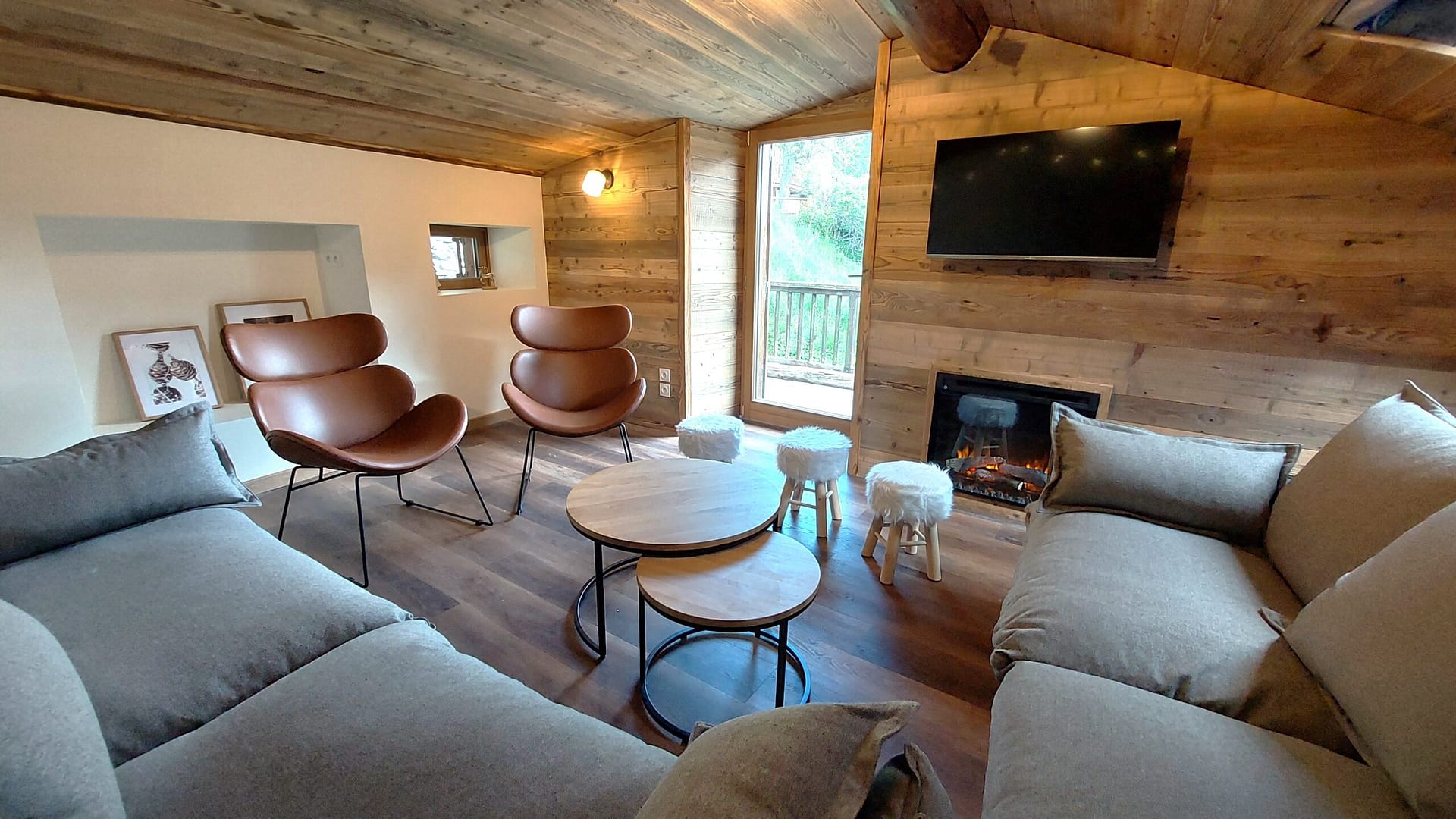 Chalet La Bergerie - salon - vue 1