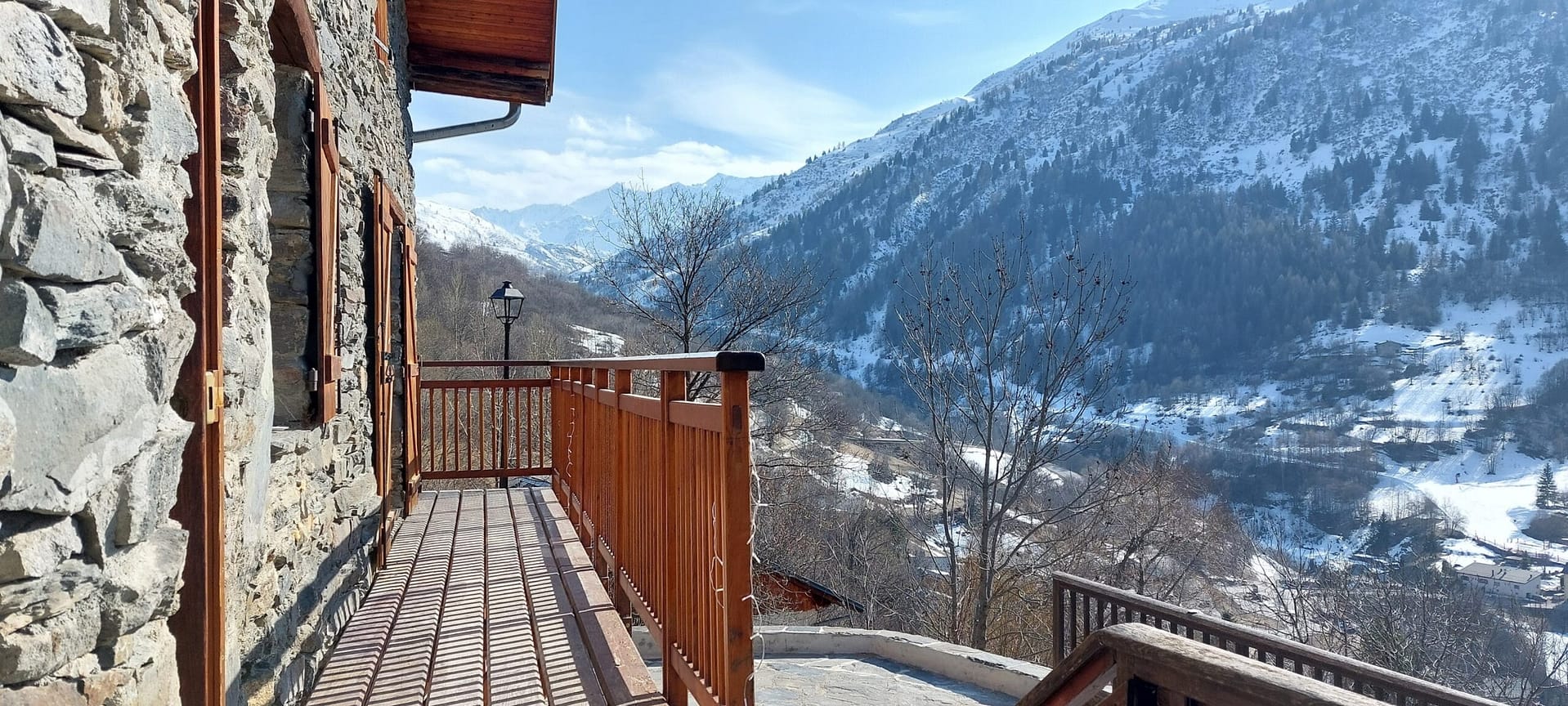 Chalet la Bergerie Valmeinier - vue balcon