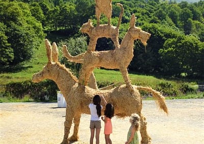 Valloire - Sculpture sur paille