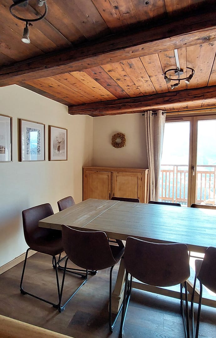 Chalet Bergerie Valmeinier - Salle à manger vue 2